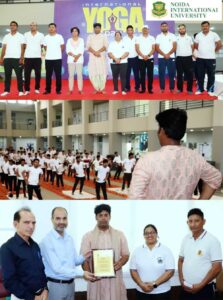 NIU successfully hosted The Rubber Boy of India on International Yoga Day 2024
