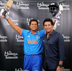CRICKET ICON SACHIN TENDULKAR DELIVERS EPIC MOMENT AT THE ICC MEN’S T20 WORLD CUP, APPEARING ALONGSIDE HIS MADAME TUSSAUDS NEW YORK WAX FIGURE 