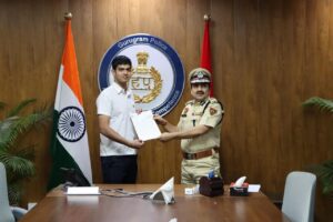 गुरुग्राम पुलिस का साइबर सुरक्षा समर इंटर्नशिप प्रोग्राम, साहिल बने साइबर-दूत